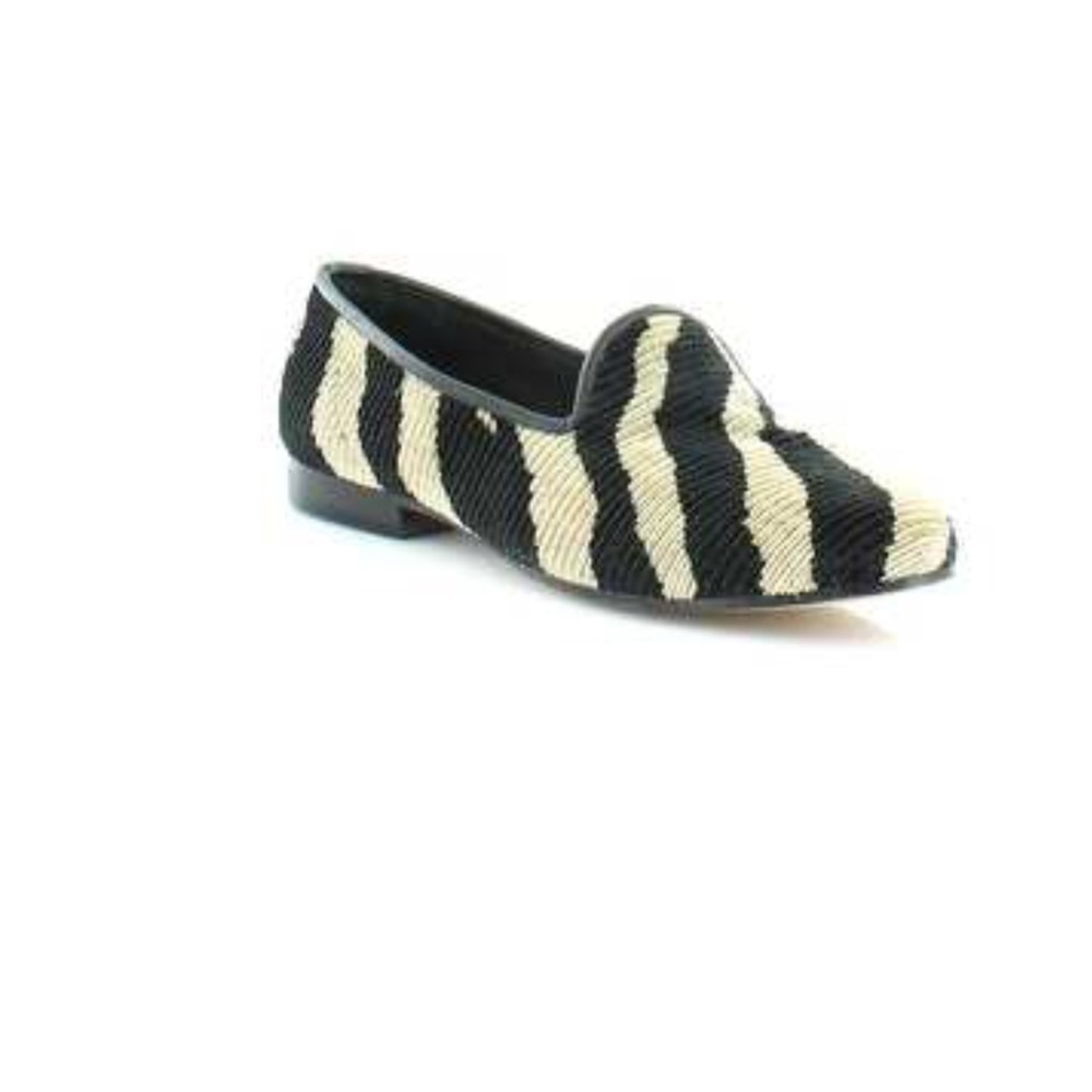 Anthropologie Zebra Print Striped Flat Loafer Flat - Picture 9 of 12